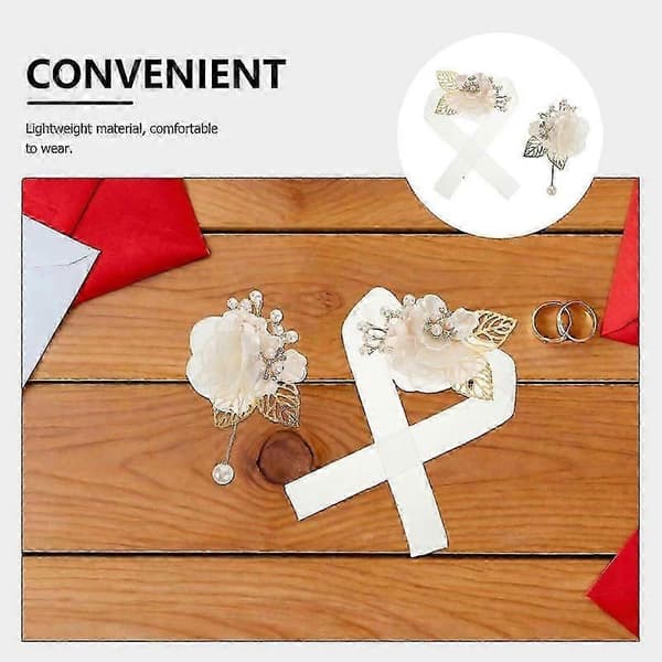 håndleddscorsage armbånd 2 stk perfekt for bryllupsblomst