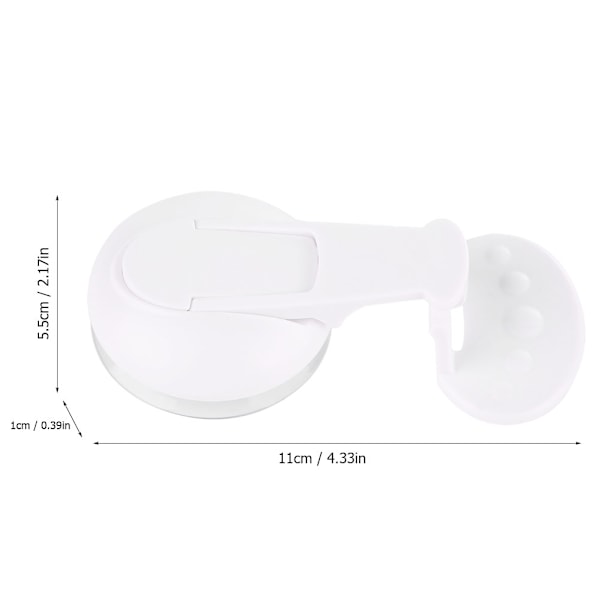 Barnsäkerhetslås, Multifunktionella Skåplås, Giftfritt ABS-material, Elegant Design, Vakuumsugkoppdesign för Säkerhet, Babysäkring