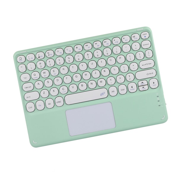 Bluetooth Keyboard Touch, Wireless Keyboard Ultra-Slim Portable with Trackpad, Built-in Rechargeable Battery - Blue