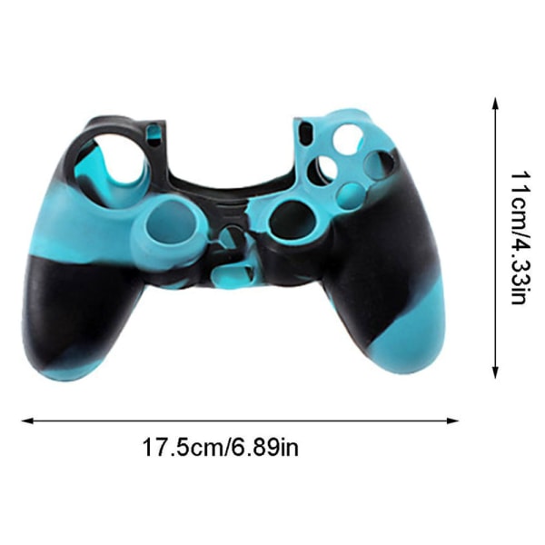 PS4 Controller Skin Grip Cover Case Set Protective Soft