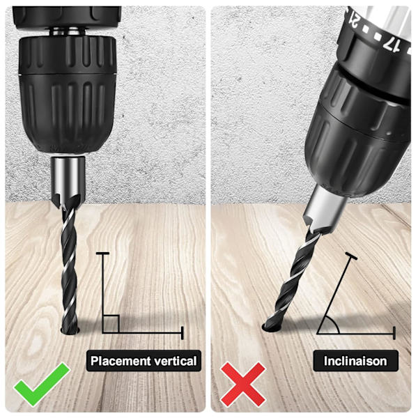Forest Wood Countersink, HSS Countersink Drill Bits Wood Countersink Countersink Steel Countersink Drill Carpentry Reamer with Hex Wrench Reamer