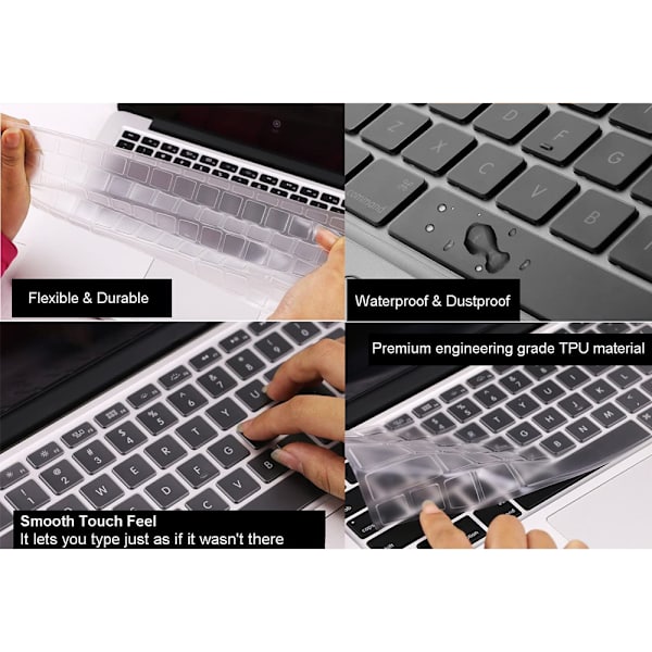 Ultratunn TPU-tangentbordsskydd för MacBook 2015