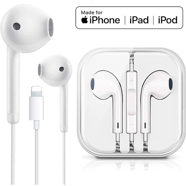 Kuulokkeet, hone Earbuds Stereo, mikrofoni ja äänenvoimakkuuden säädin, kuulokkeet, melua eristävät kuulokkeet, jotka sopivat yhteen iPhone Xs/XR/XS Max/iPhone 7/7 Plus kanssa