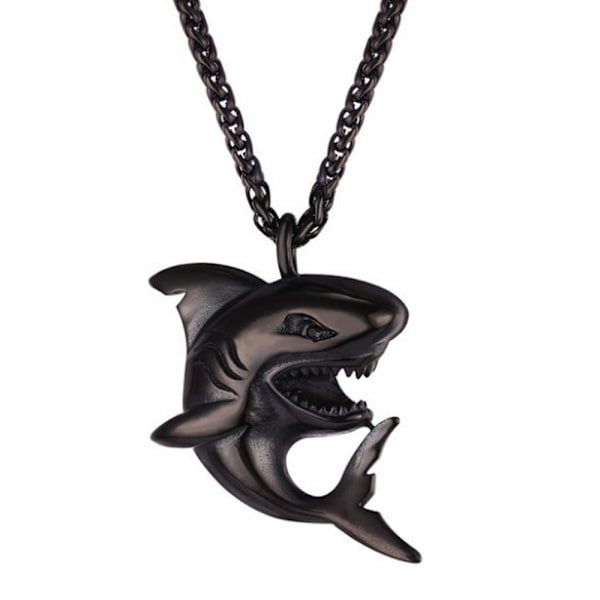 Men's Necklace Fashion Personality Little Shark Pendant Men's Alloy Necklace