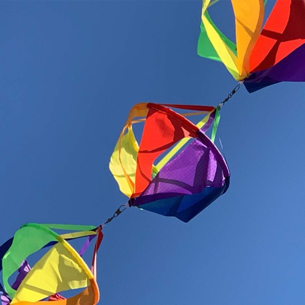 62" Fashion Windsocks Wind Twister Spinners Rainbow Kite Socks