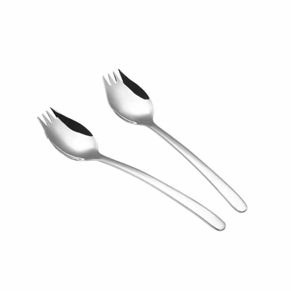 Sporks 6-pak Mini 18/10 Rustfrit Stål Sporks Børn, Frugt Appetizer Dessert Salat Børnebestik Sæt, 8,2-tommer Lang(S)