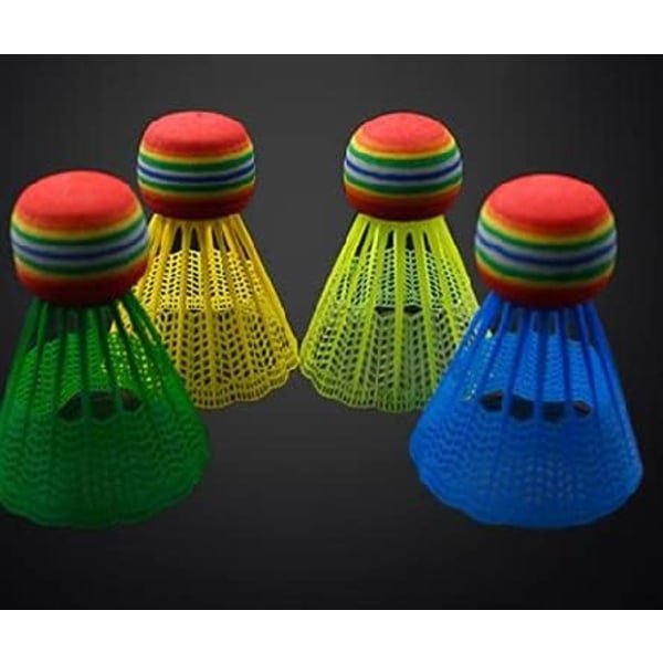 10-pack badmintonfjädrar, nylon badminton stabil, hållbara fjädrar, för inomhus- och utomhusträning badmintonbollar av