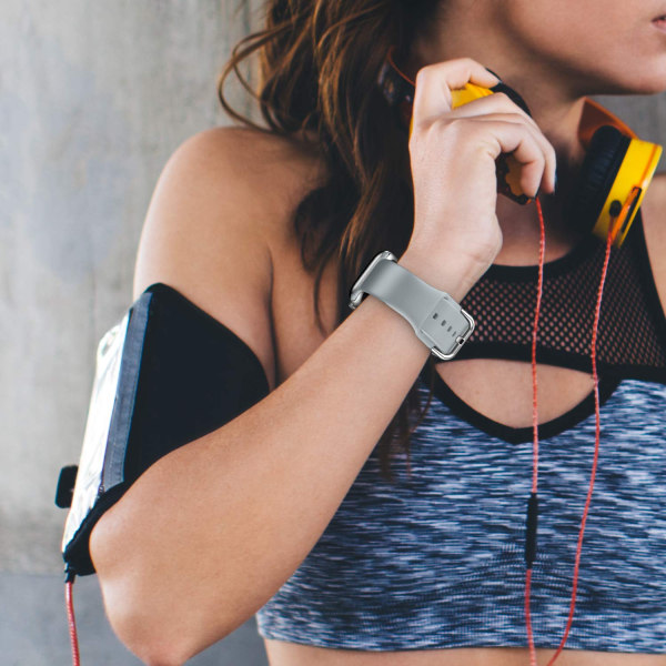 Kompatibel med Apple Watch-armband, mjukt silikon sportarmband