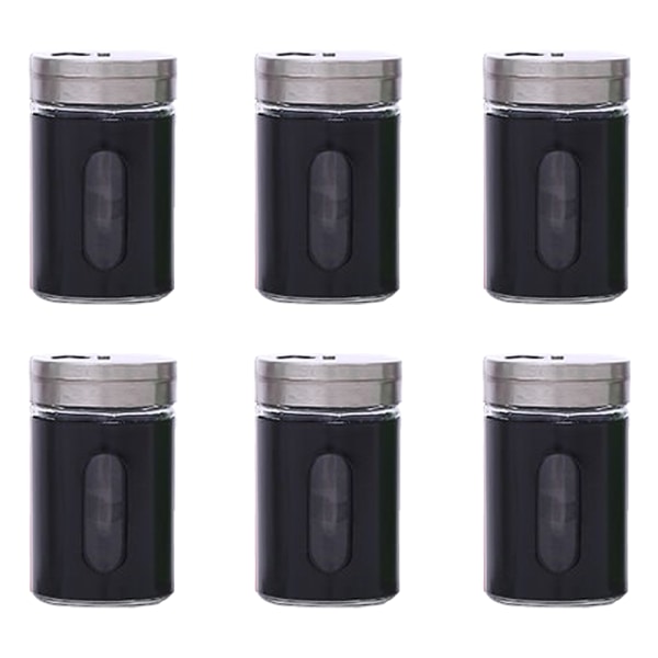 Glass Salt and Pepper Shakers | 6-Piece Pack | Best for Home