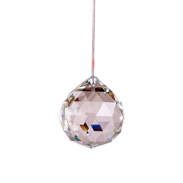 2,36\"/60mm klar glas kristallkula, stor kristallprisma sol