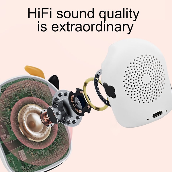 1 Bluetooth-kaiutin langaton söpö mini panda, porsas, pentu kannettava pieni stereo