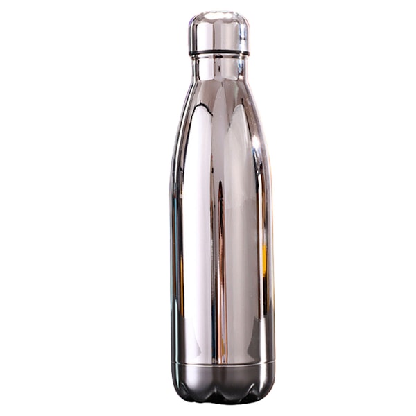 1 stk. elektroplettet isoleret kold kop 304 rustfrit stål kop Sports kop Bil vand kop 500ml
