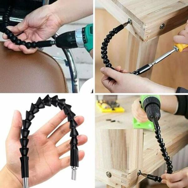 Drill Extension Kit 1Pcs Fleksibel Forlengelse - Skrutrekker og