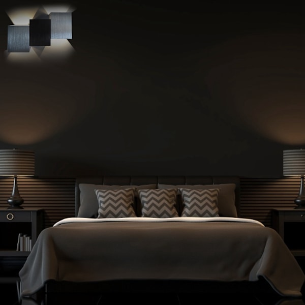 Modern Cob LED Vägglampa, Aluminiumlegering Akryl Vägglampa, Perfekt För Inomhus Utomhus Dekor, Sovrums- och Gårdsbelysning, Energisparande Design,