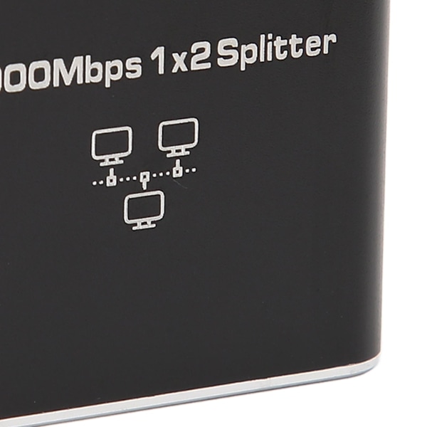 1000Mbps Ethernet-kaapelijakaja 1-2-yhteensopiva Cat5 Cat5e Cat6 Cat7 - Kaksi laitetta jakavat RJ45-verkkosplitterin
