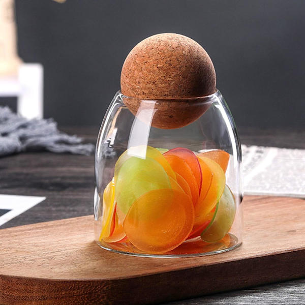 6 kappaletta viinikorkkipalloa, puinen korkkipalloviinipullojen tulppa
