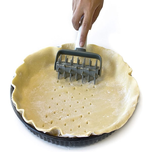 IUASZZ 2 pakker pizzanålerull deigpuncher plastbrød