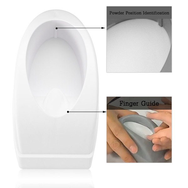 Fransk Dip Neglebeholder Smil Linje Maker Fransk Neglekunst Guide Manicure Værktøjer Hvid
