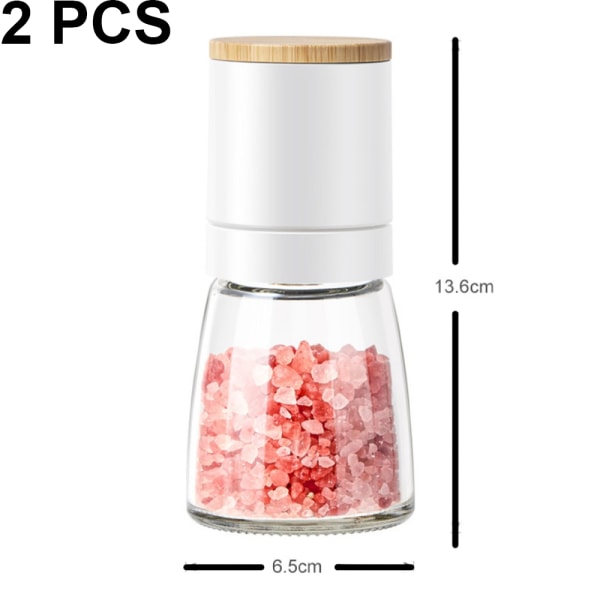 Peber Salt Kværn Mill - Justerbar Grovhed Keramisk Krydderi