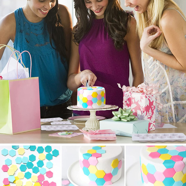 Kageform Cookie Fondant Udstikkere, Geometriske Biscuit Udstikkere til