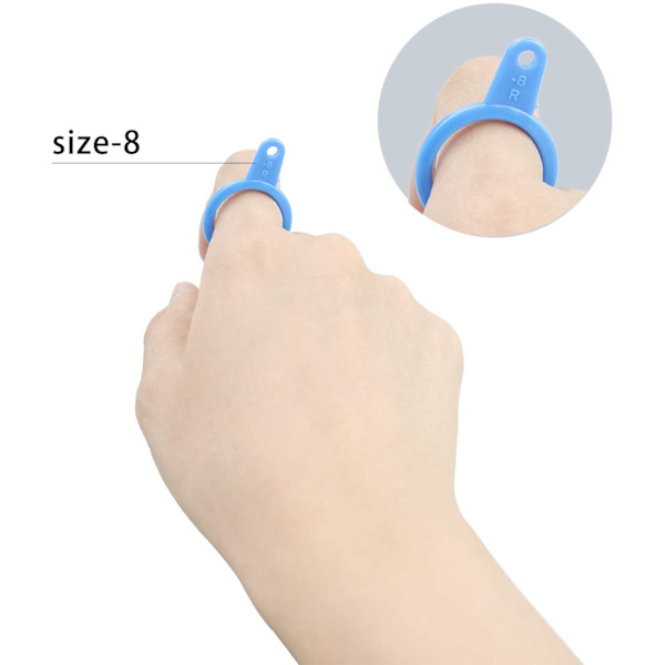 Ring Sizer - Fingermätare Mätning Ring Tool 27 PCs Storlek 1-13$ Blue