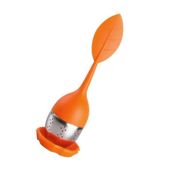 Lösblad Teinfuser - Silikonhandtag Teinfuser Rostfritt