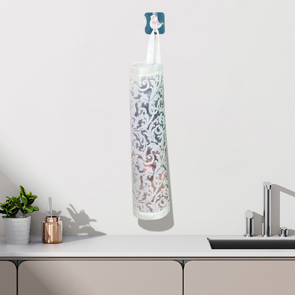 Påshållare, väggmonterad plastpåshållare, stora matkassar