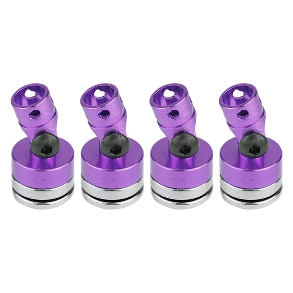 4PCS Aluminium Magnetisk Stealth Osynlig Kaross Postfäste för SCX10 4WD 1:10 RC Bil Lila