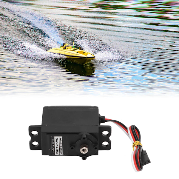 Vattentät RC Servo, Robust RC Servo för Modeller: Kraftig Servomotor med Full Metallväxel, Designad för Extrema Förhållanden och Intensiv Användning