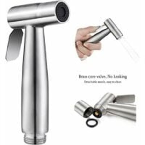Handdusch, toalett handdusch, toalett handdusch kit, badrumskit, väggslangset, handdusch i rostfritt stål, används för bidé, handfat, toalett,