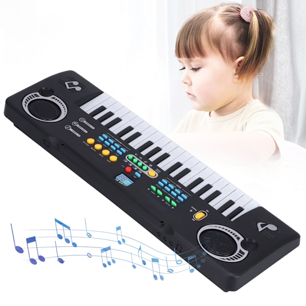 Kids Electronic Piano Mini 37 Keys Portable Multifunctional Keyboard for Children Learning