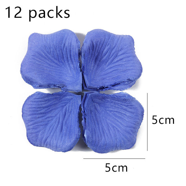 1200 stj konstgjorda rosenblad, blomsterblad i non-woven för