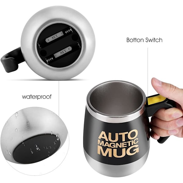 Magnetisk Blandningsmugg, Självomrörande Kaffe-mugg