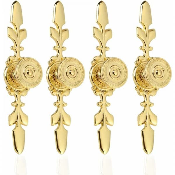 4 st (guld) Lådhandtag Vintage Stil Zinklegering Möbel Pull