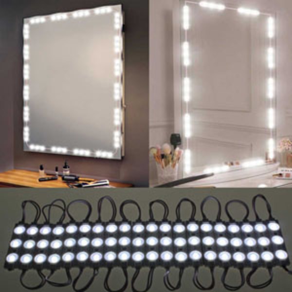 Led-peilivalot, meikkilamput, 10ft erittäin kirkas valkoinen