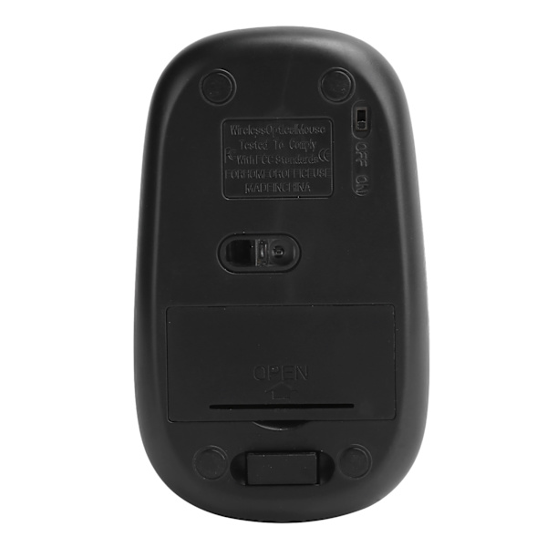 2.4G langaton hiiri, säädettävä optinen USB-vastaanotin, kannettavan tietokoneen lisävarusteet 1600 dpi, musta