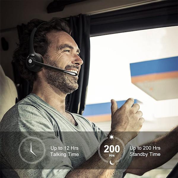 Bluetooth kuulokkeet/matkapuhelimen kuulokkeet mikrofonilla, langattomat toimistokuulokkeet, kuulokkeet pään yli, korvalla auton Bluetooth kuulokkeet matkapuhelimeen