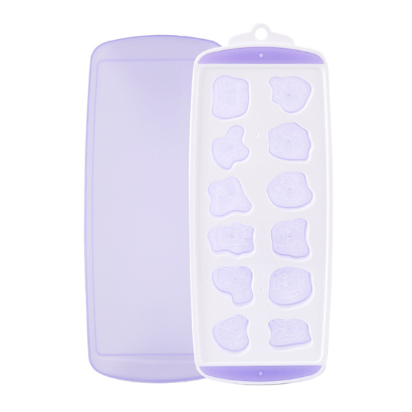 Istärningsbricka med spill-proof avtagbart lock, lätt att släppa