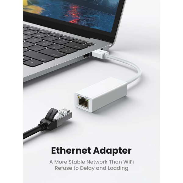 Ethernet-sovitin USB 2.0 - 10 100 verkko RJ45 LAN kiinteä