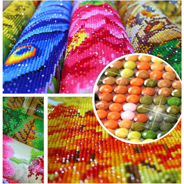 DIY 5D Diamantmålning efter nummer-kit, 5D Diamantbroderi