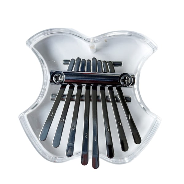 Mini Kalimba 8 tangenter Tum Piano Söt Bärbar Finger Piano Trä