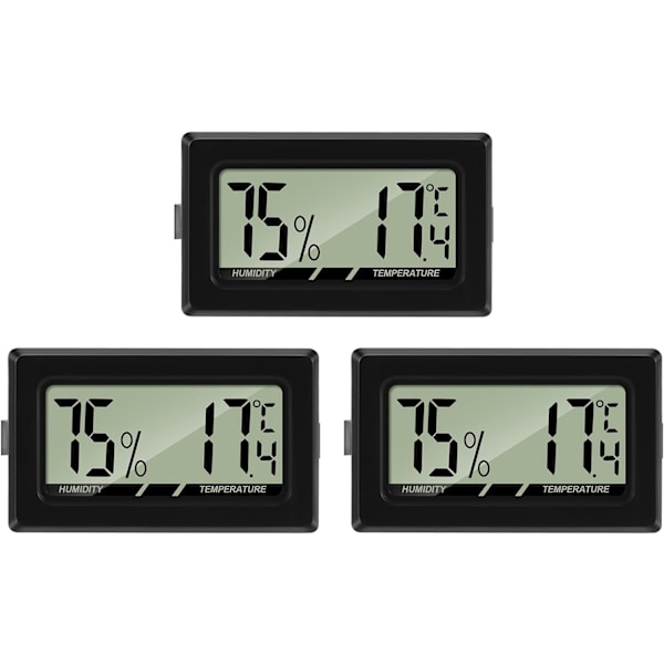 Mini digitaalinen LCD-lämpömittari kosteusmittari Lämpötilakosteusmittari Kannettava lämpömittari Lämpökosteusmittarin ilmaisin toimistokeittiön kostuttimille