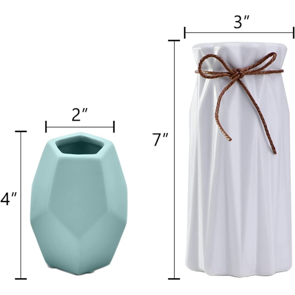 Mozing Glasvaser Set om 3, Dekorativa Glasvaser för Blommor