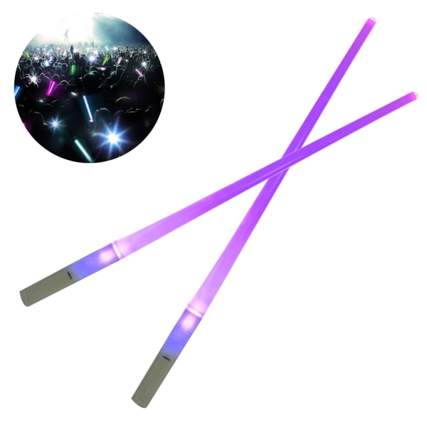 LED lysende spisepinner lys stick konsert artefakt, blinkende