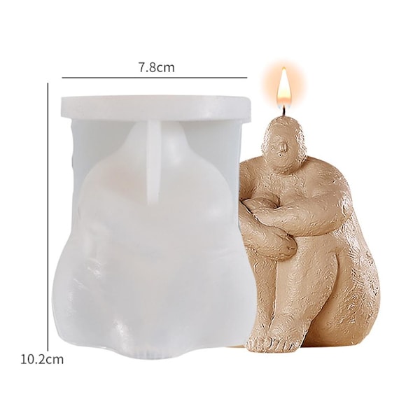 Unik Resin Gjutform Formad Som Ett Långfinger, Perfekt För Att Skapa Anpassade Ljus, Tvålar Och Bakverk, Vikbar Silikondesign För Enkel Användning