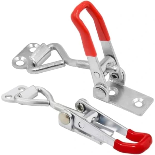 2-pack metal buckles, box lock adjustable buckle quick release buckle latch (Silver 2 pcs)[TT]