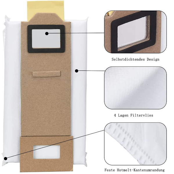 Pölynimuripussit Xiaomi Roborock S7 S7 Plus S7 Max T7s T7s Plus -pölynimuriin