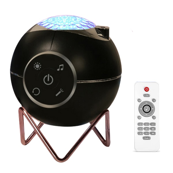 Night Light Smart WiFi-projektor, Star Light-projektor med Blu Black