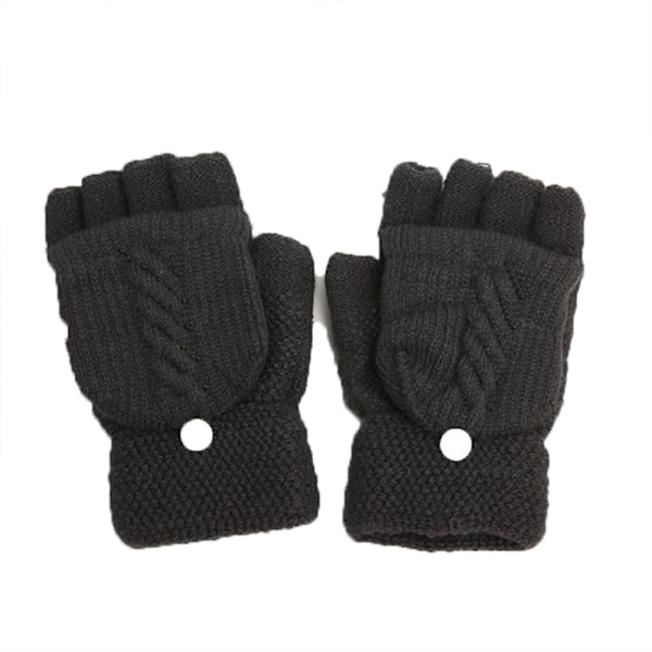 Knit open mittens mittens clamshell convertible mittens Women's and men's