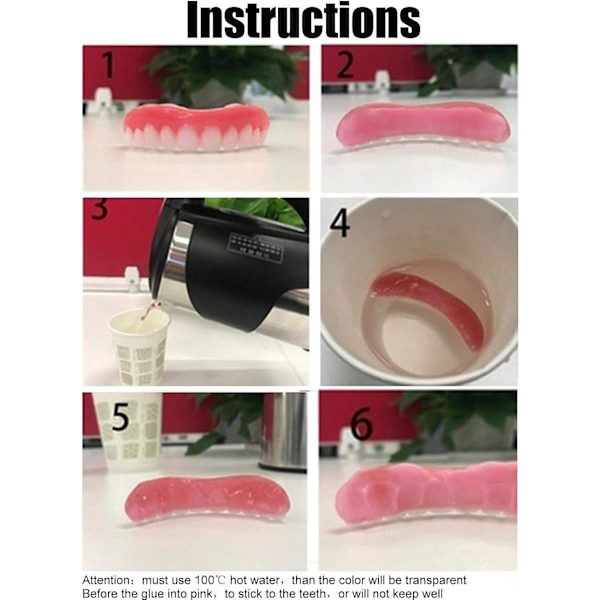 Konstgjorda tänder Tandprotes Provisorisk Quick Dental